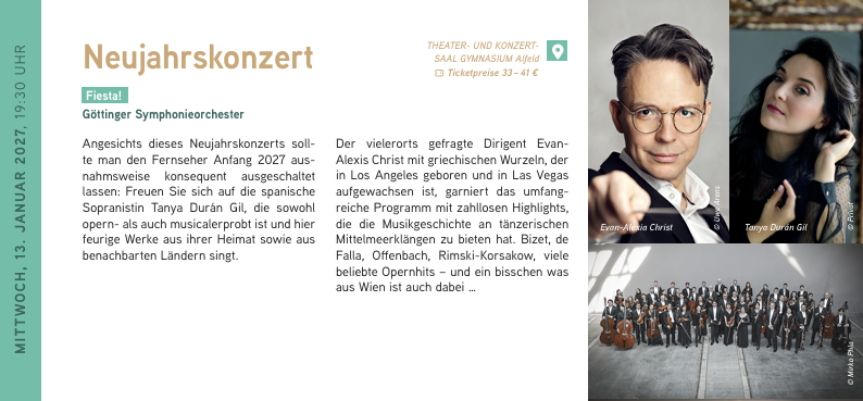 Neujahrskonzert // 13.01.2027 / 19:30 Uhr